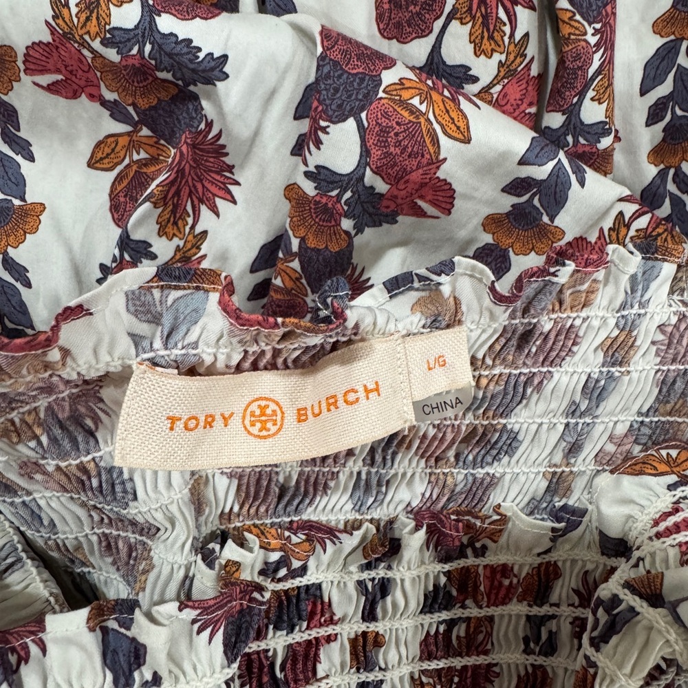 Euc Tory Burch Multicolor Patterned Maxi Dress - image 5